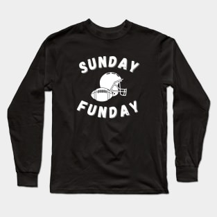 Sunday Funday t-shirt, Womens  and menFootball Sweatshirt, Football Sweatshirts for Women, Cute Football Shirts, Sunday Funday Shirt Game Day Top Long Sleeve T-Shirt